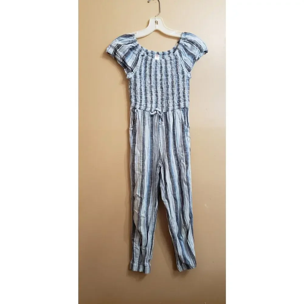 Justice Striped Jumpsuit